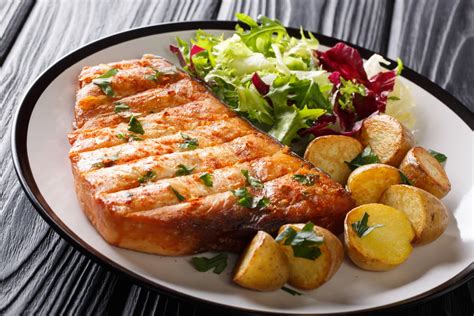 Pan Seared Swordfish Steak .
